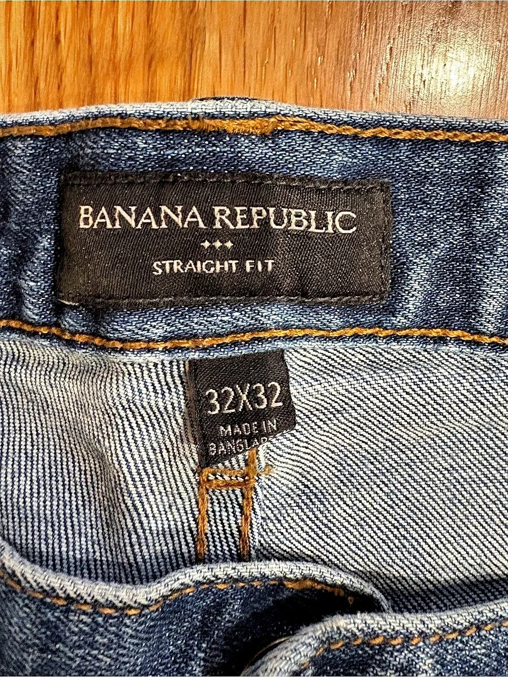 Banana Republic Straight Fit Men's Jeans Blue Waist 32